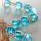 Aqua Wire-Wrapped Glass Beads, 10mm by Bead Landing™